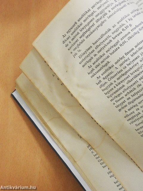 A kvantitatív analitikai kémia elvi alapjai és módszerei