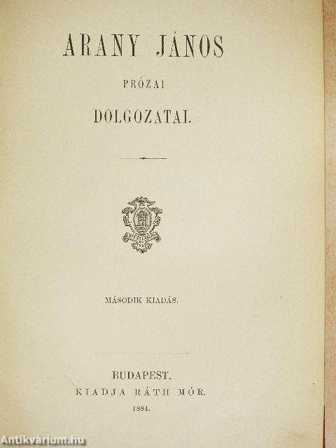 Arany János prózai dolgozatai