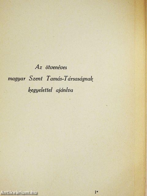 Aquinói Szent Tamás szemelvényekben