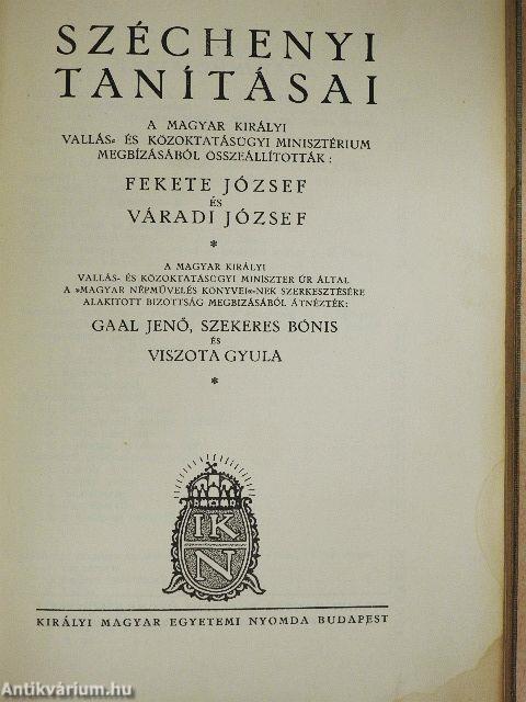 Széchenyi tanításai