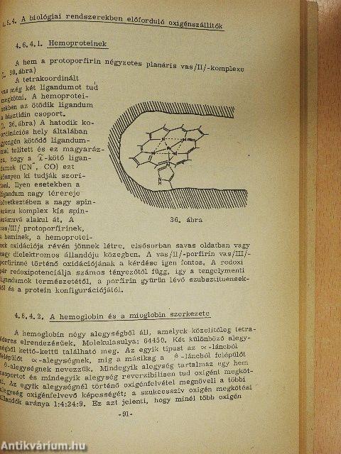 Válogatott fejezetek a bioszervetlen kémia köréből
