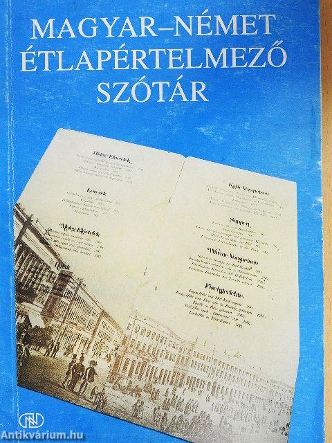 Magyar-német étlapértelmező szótár