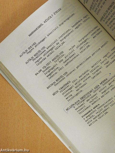 Magyar-német étlapértelmező szótár