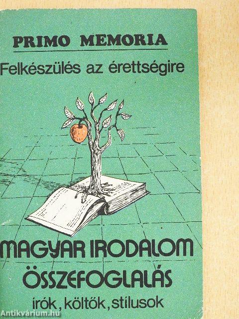 Magyar irodalom összefoglalás