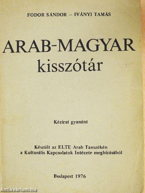 Arab-magyar kisszótár