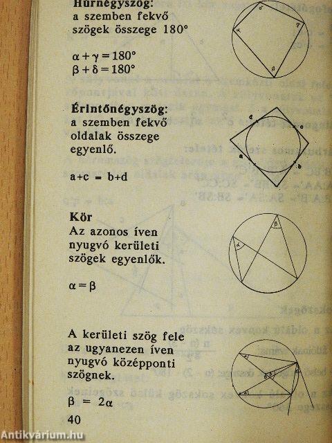 Felkészülés az érettségire - Matematika összefoglalás