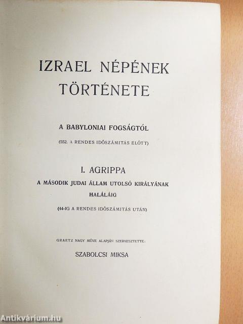 Izrael népének története - A babyloniai fogságtól