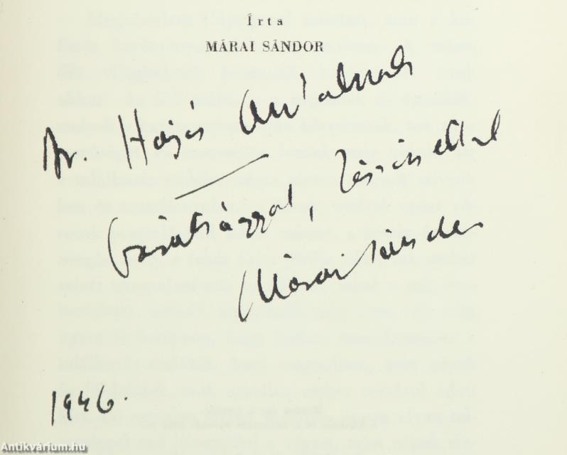 A nővér (dedikált példány)