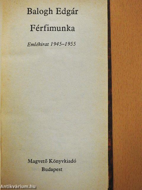 Férfimunka