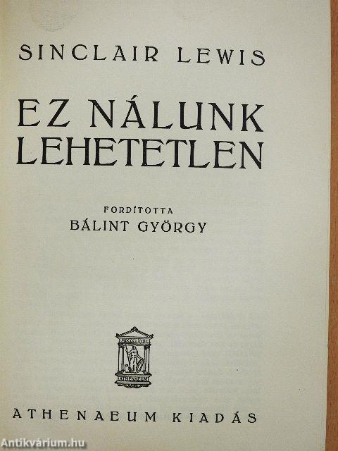 Ez nálunk lehetetlen