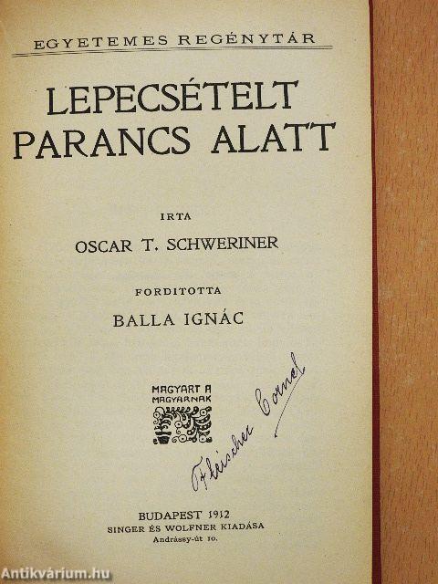 Lepecsételt parancs alatt