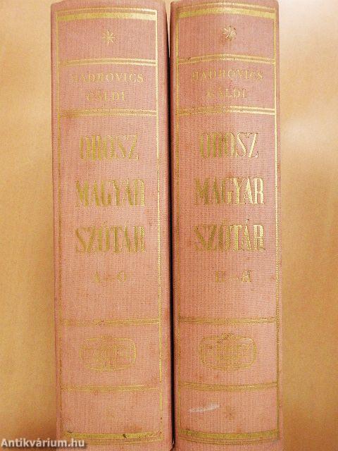 Orosz-magyar szótár I-II.