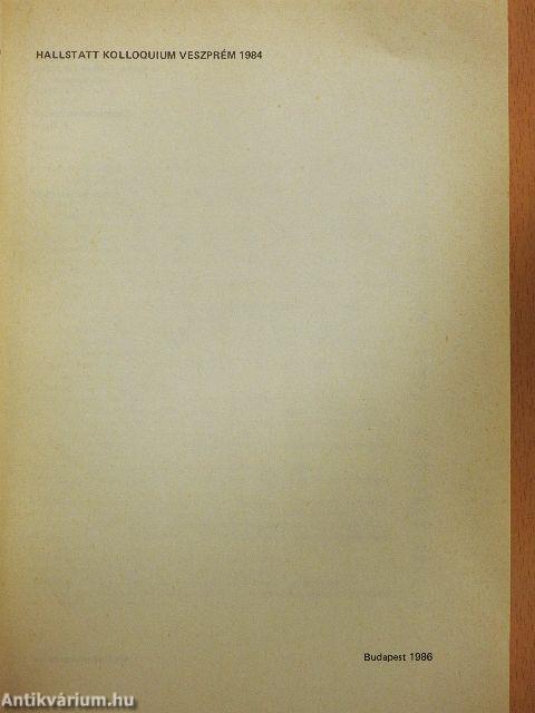 Hallstatt Kolloquium Veszprém 1984