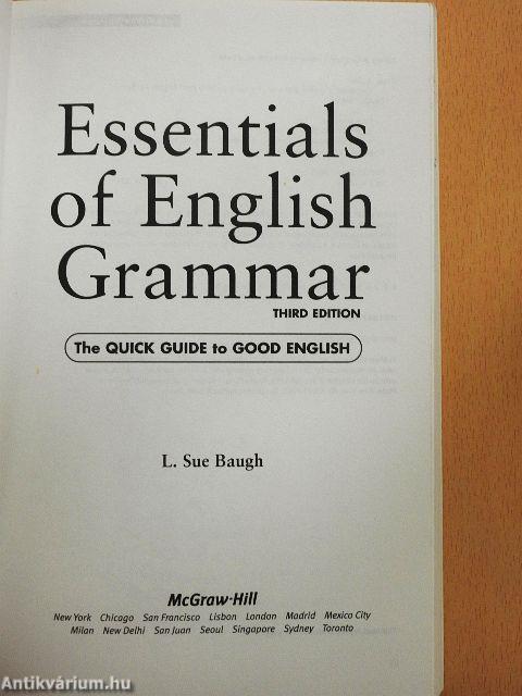 Essentials of English Grammar