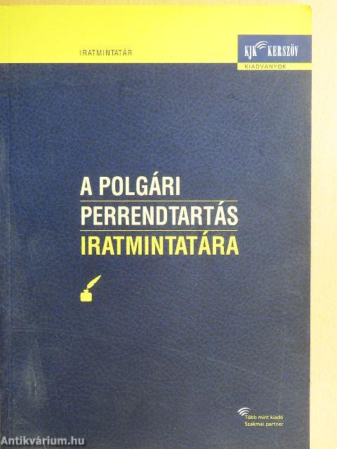 A polgári perrendtartás iratmintatára