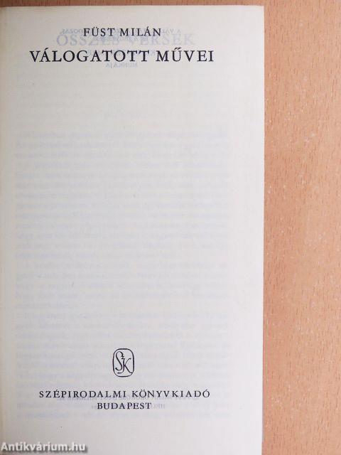 Füst Milán válogatott művei