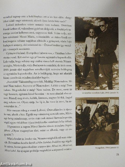 Mezei, Márai, Szerelem