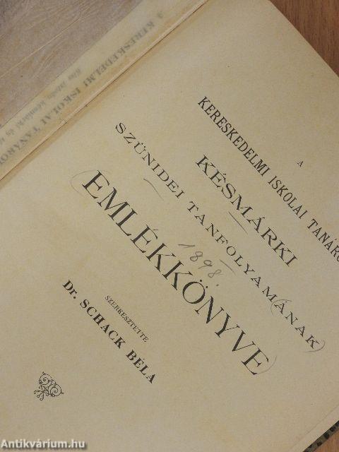 A kereskedelmi iskolai tanárok késmárki szünidei tanfolyamának emlékkönyve 