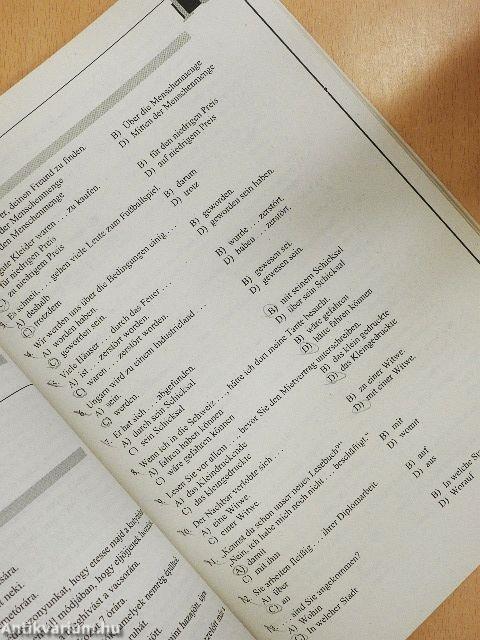 Komplett feladatsorok a német középfokú írásbeli nyelvvizsgára