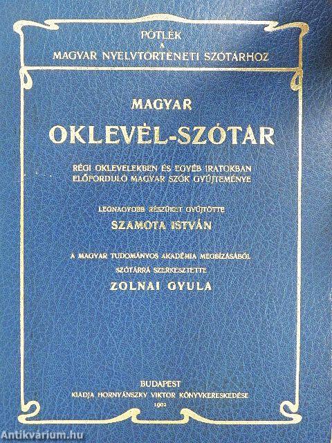 Magyar oklevél-szótár