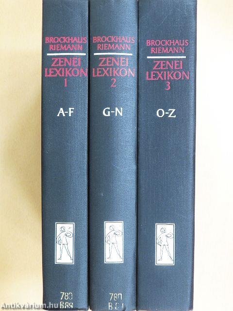 Zenei Lexikon 1-3.