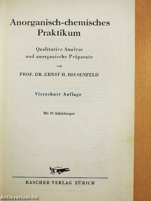 Anorganisch-chemisches Praktikum
