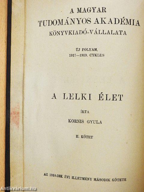 A lelki élet II. (töredék)