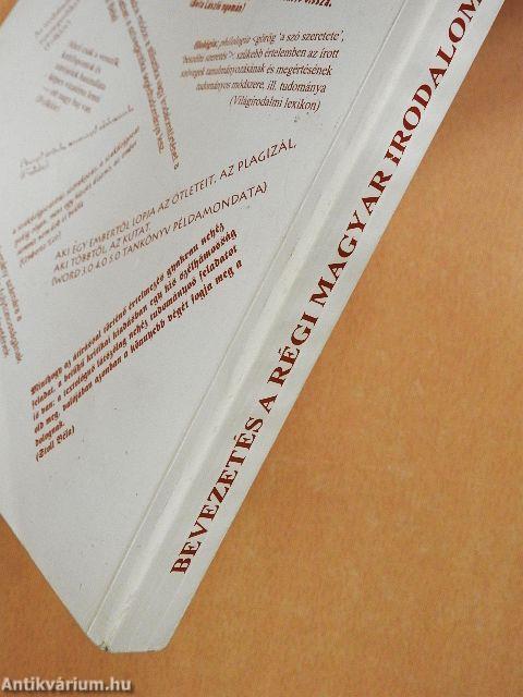 Bevezetés a régi magyar irodalom filológiájába