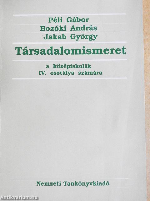 Társadalomismeret IV.