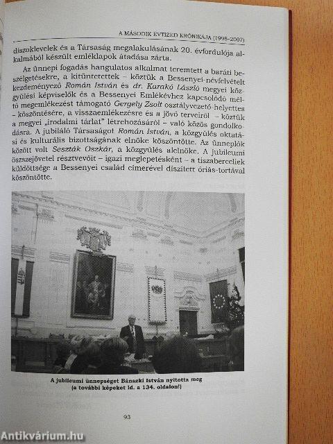 A Bessenyei Társaság 20 éves története