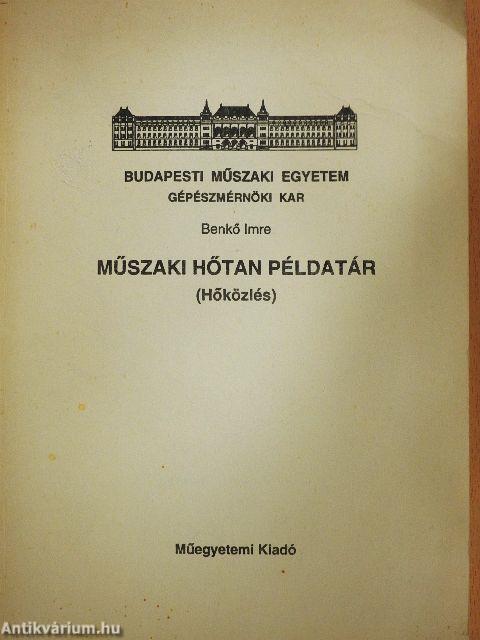 Műszaki hőtan példatár