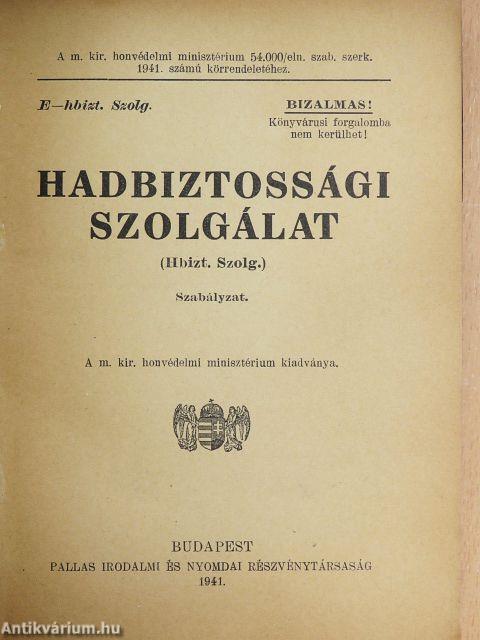 Hadbiztossági szolgálat