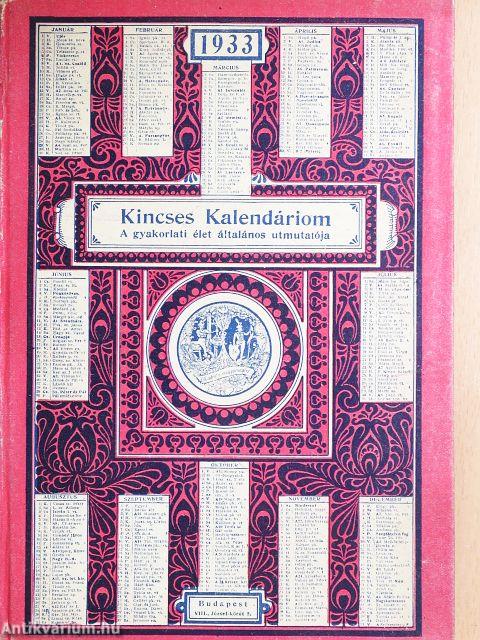 Kincses Kalendáriom 1933