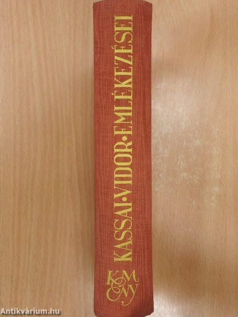 Kassai Vidor emlékezései