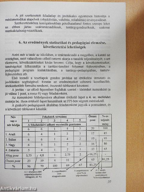 Értékelés a pedagógiában