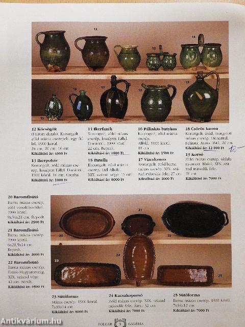 Polgár Galéria 18. Néprajzi árverés
