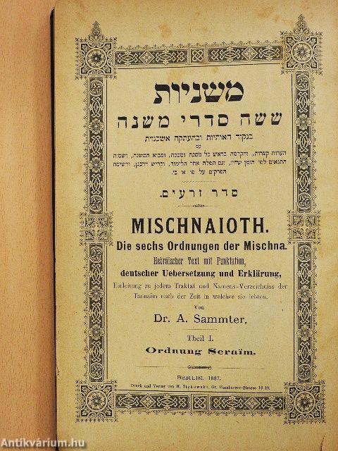 Mischnaioth I. - Ordnung Seraim
