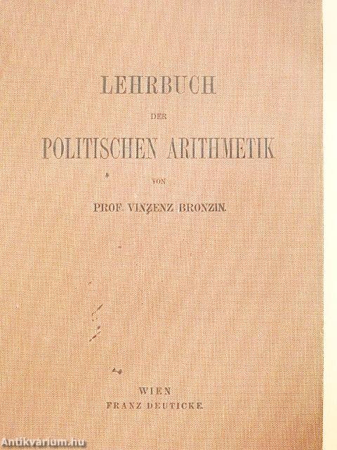 Lehrbuch der Politischen Arithmetik