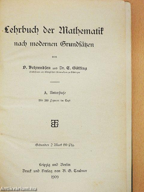 Lehrbuch der Mathematik nach modernen Grundsätzen (gótbetűs)