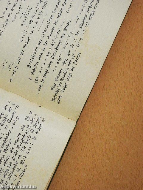 Lehr- und Übungsbuch für den Unterricht in der Arithmetik und Algebra II. (gótbetűs)