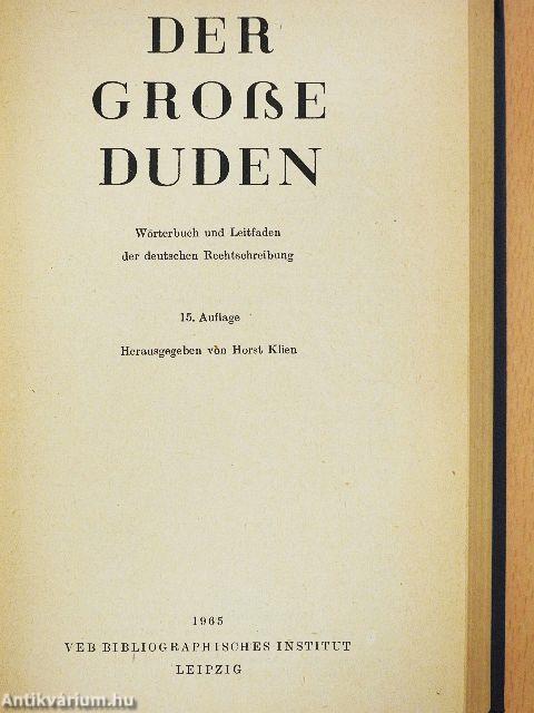 Der Große Duden