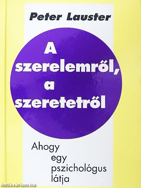 A szerelemről, a szeretetről