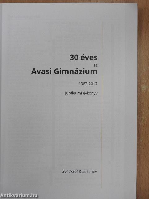 30 éves az Avasi Gimnázium