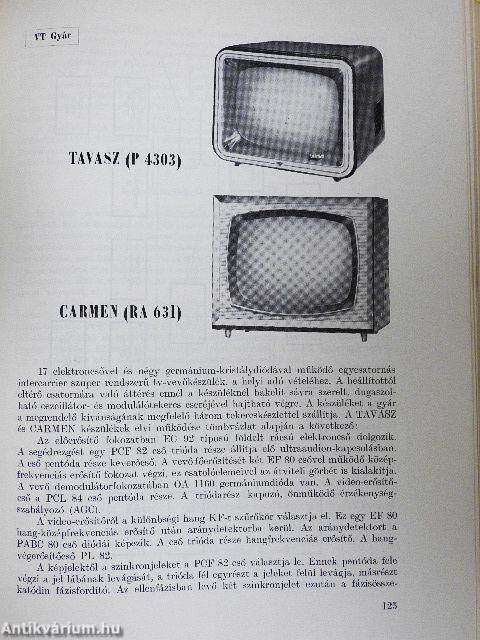 Rádió és televízió vevőkészülékek 1960-1963