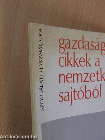 Gazdasági cikkek a nemzetközi sajtóból 1971. szeptember 30.