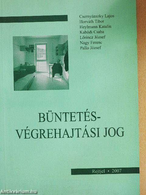 Büntetés-végrehajtási jog