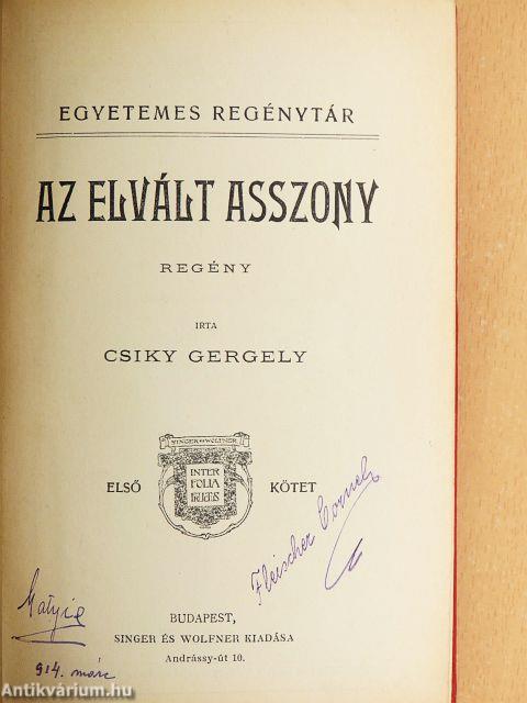 Az elvált asszony I-II.