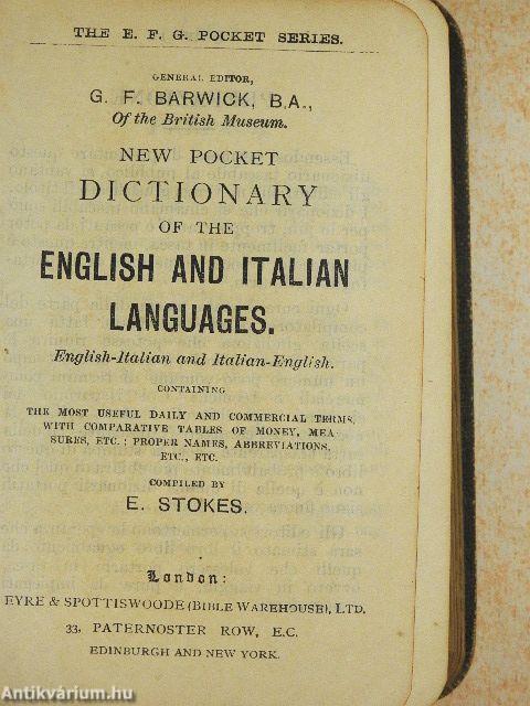 New Pocket Dictionary of the English and Italian Languages