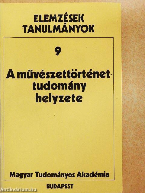 A művészettörténettudomány helyzete