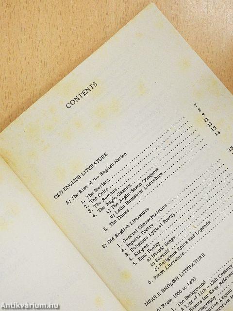 Ó- és középangol irodalomtörténet